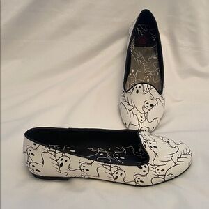Ghost Print Strange Cvlt Lydia Flat women’s size 6 1/2 M punk glam goth